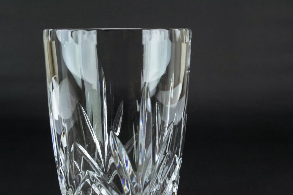 Cut glass flower vase