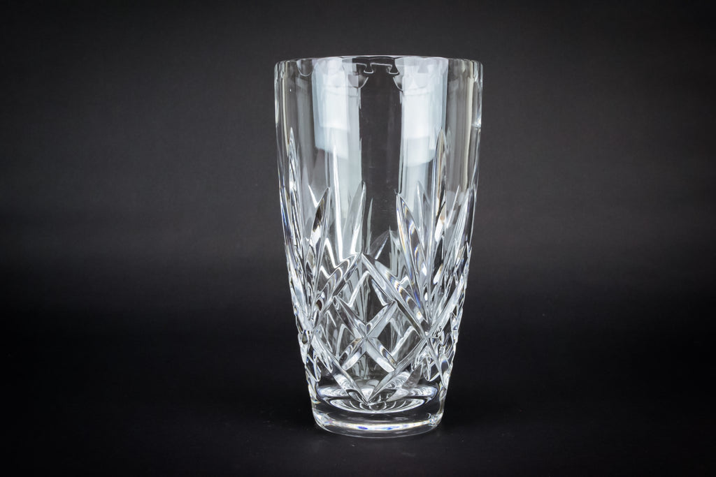 Cut glass flower vase
