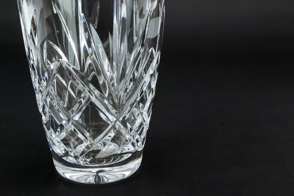 Cut glass flower vase