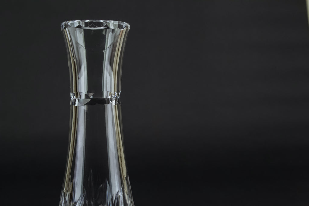Small cut glass vase