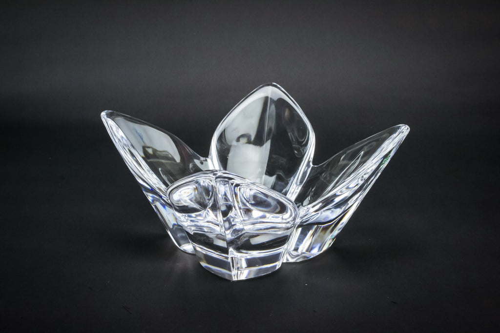 Orrefors glass Lotus bowl