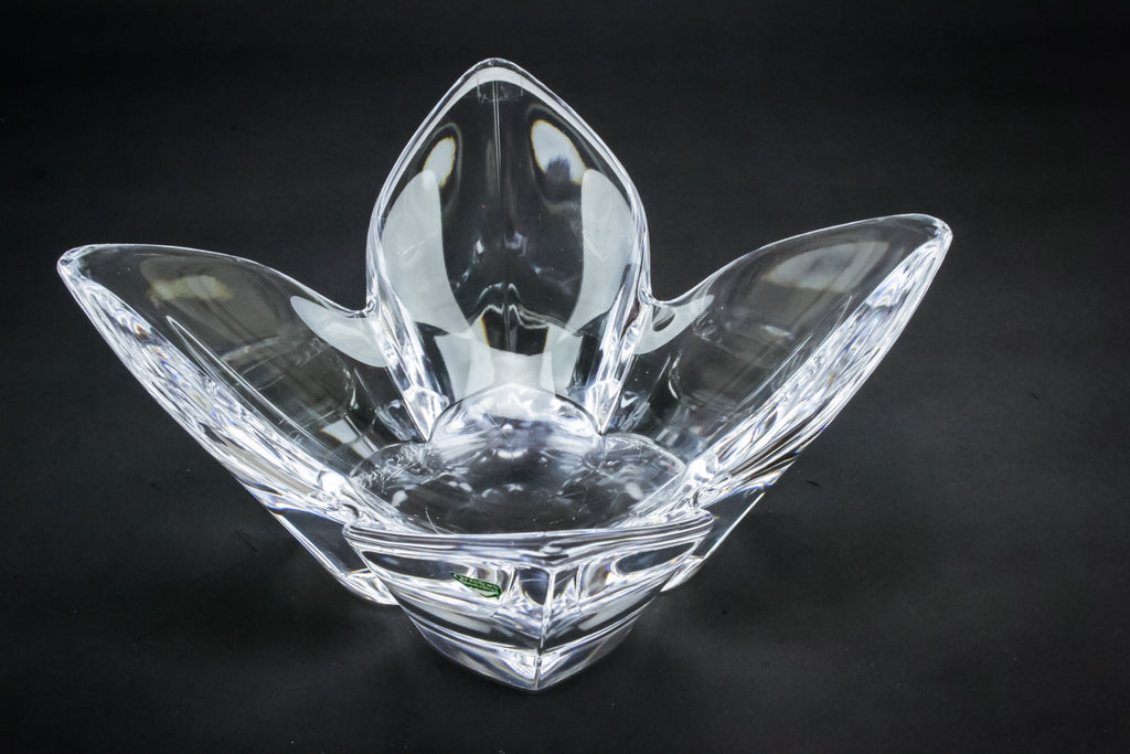 Orrefors glass Lotus bowl