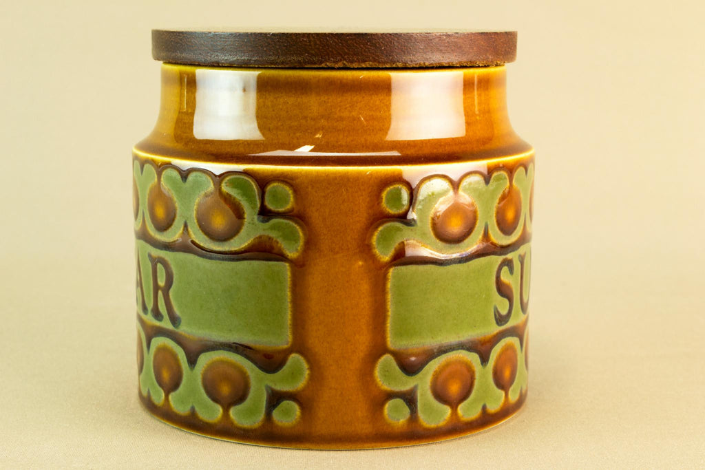 Hornsea sugar storage jar, 1970s