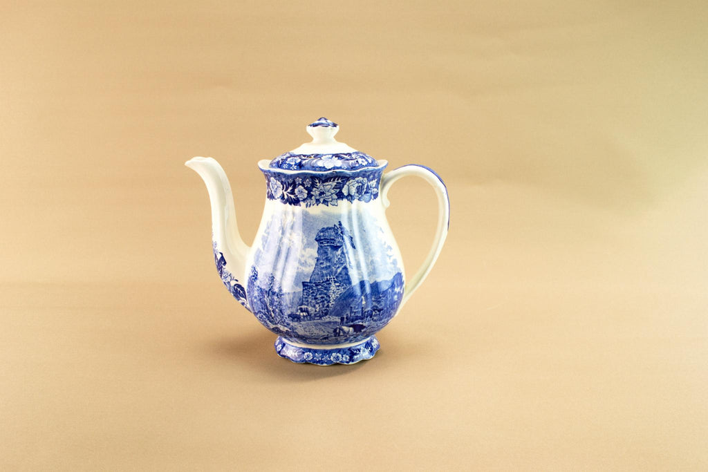 Blue and white teapot