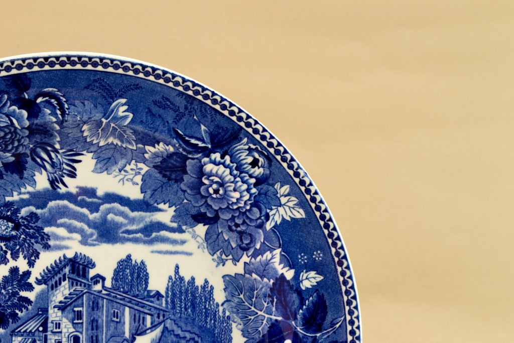 6 medium Wedgwood blue and white plates