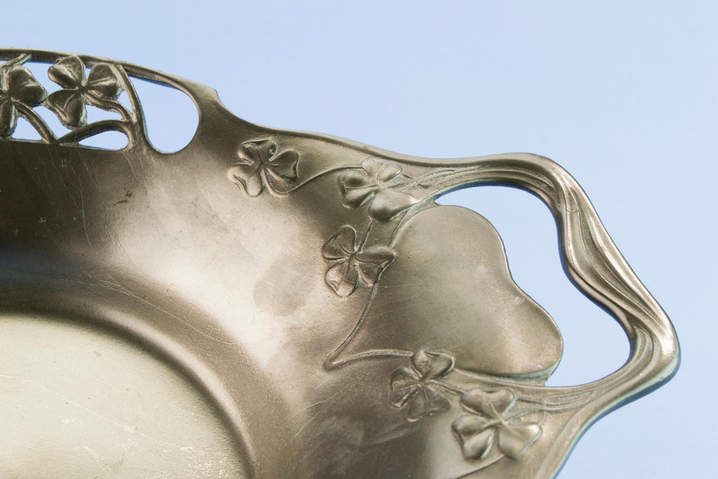 Tudric Pewter bread basket, circa 1900