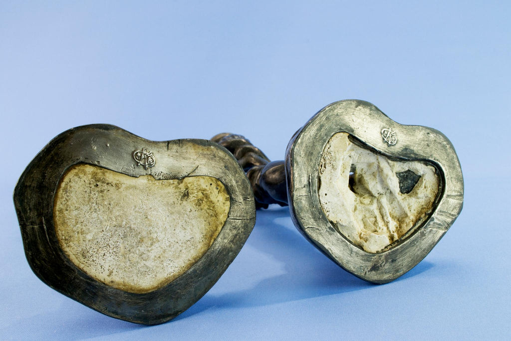 Art Nouveau candlesticks, circa 1900