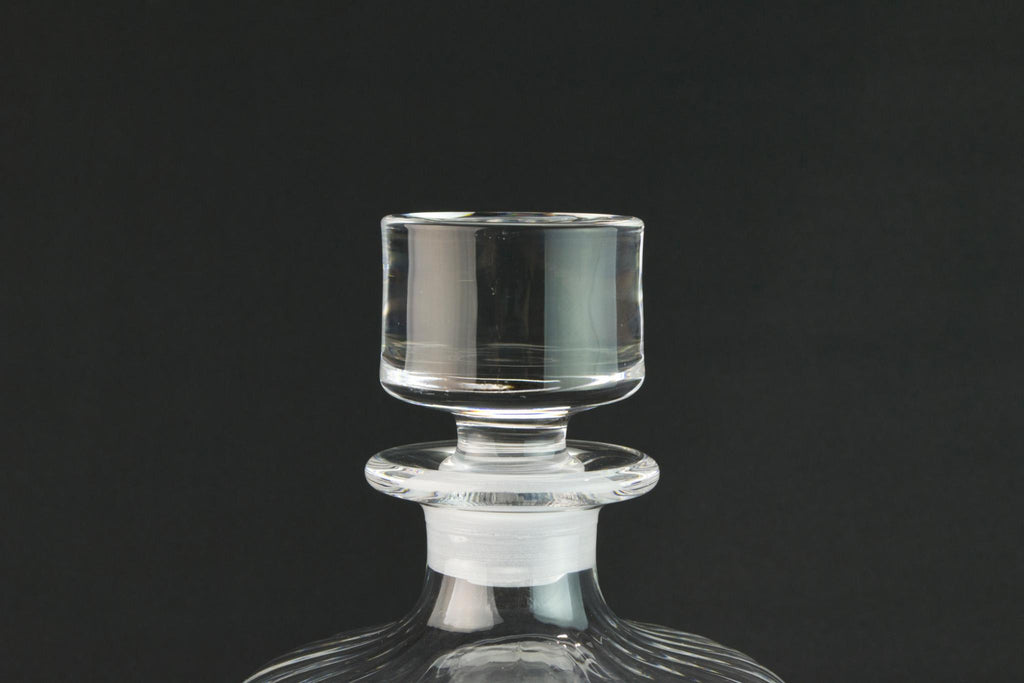 Heavy glass whisky decanter