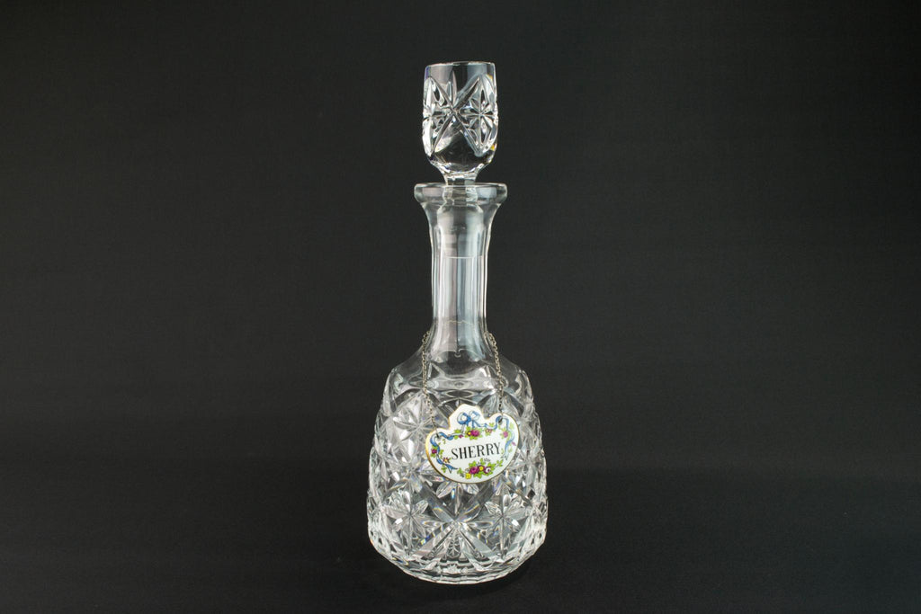 Medium glass sherry decanter