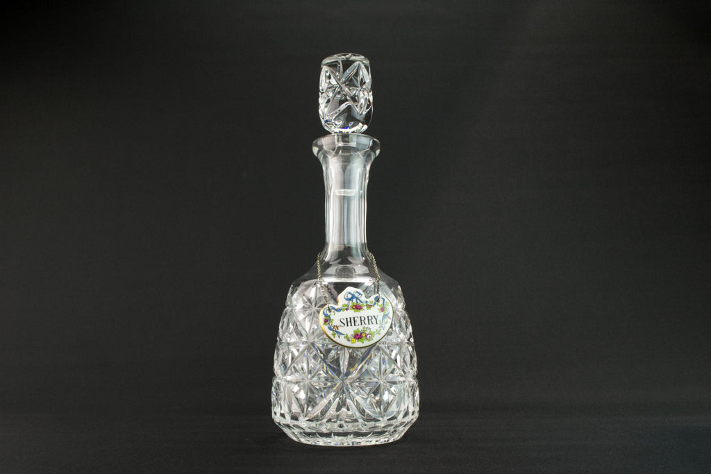 Medium glass sherry decanter