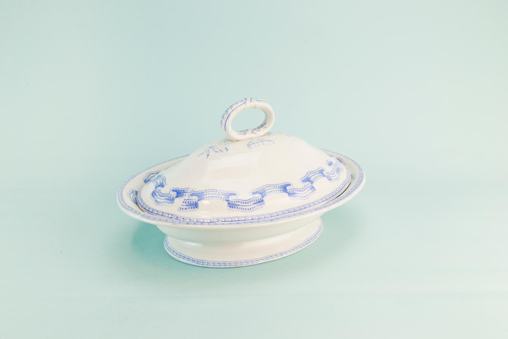 Blue and white tureen, 1880s