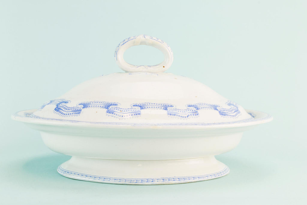 Blue and white tureen, 1880s