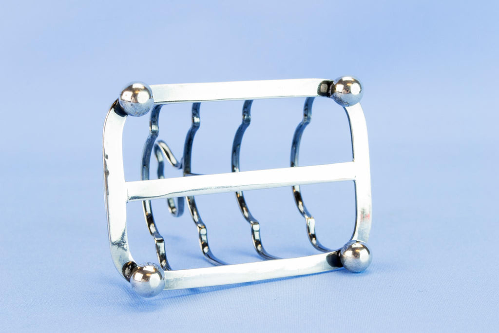 Sterling Silver toast rack, 1900