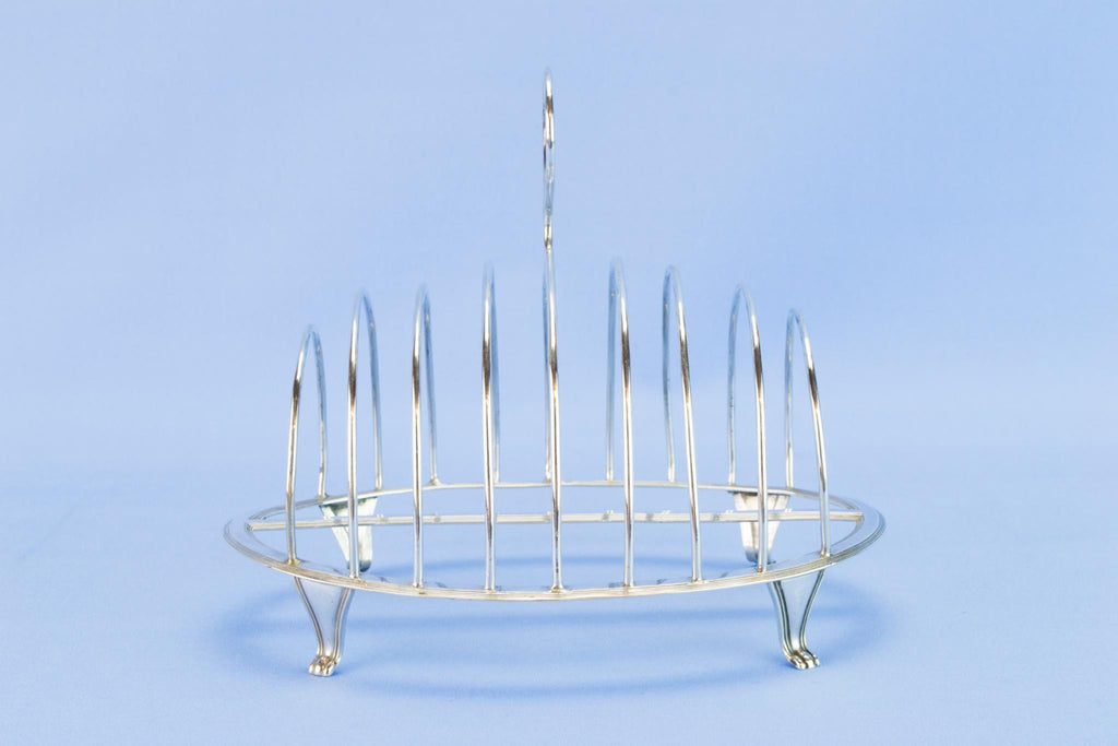 Georgian sterling silver toast rack, 1790