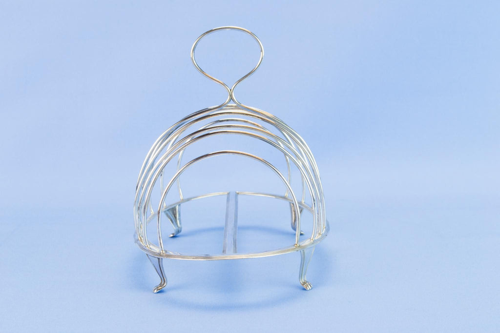 Georgian sterling silver toast rack, 1790
