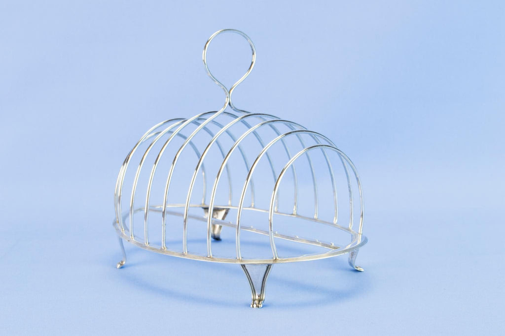 Georgian sterling silver toast rack, 1790