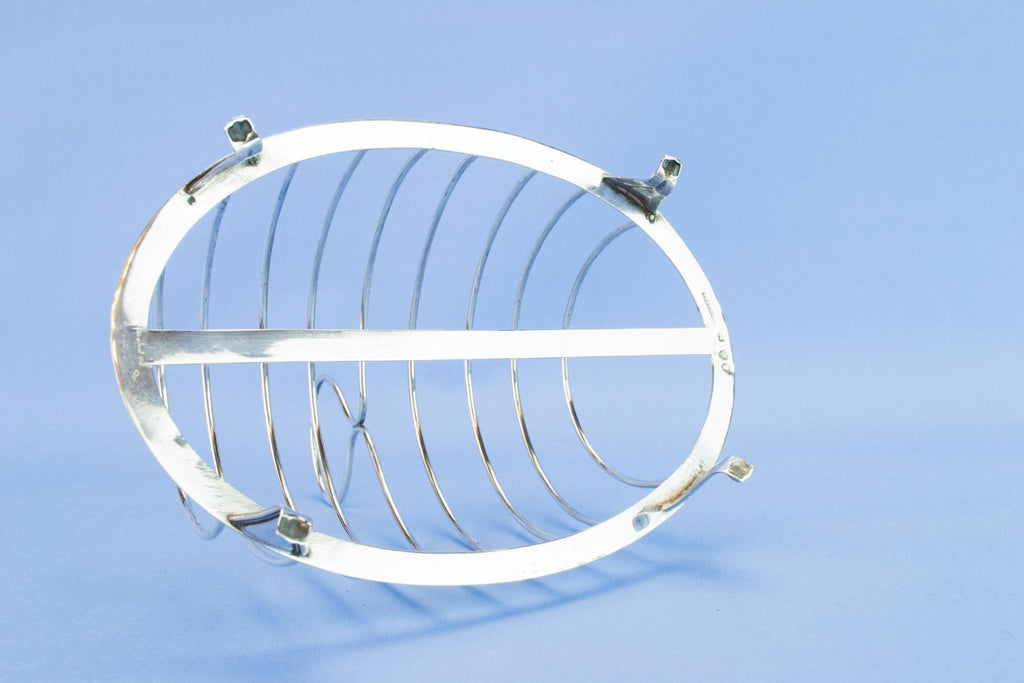 Georgian sterling silver toast rack, 1790