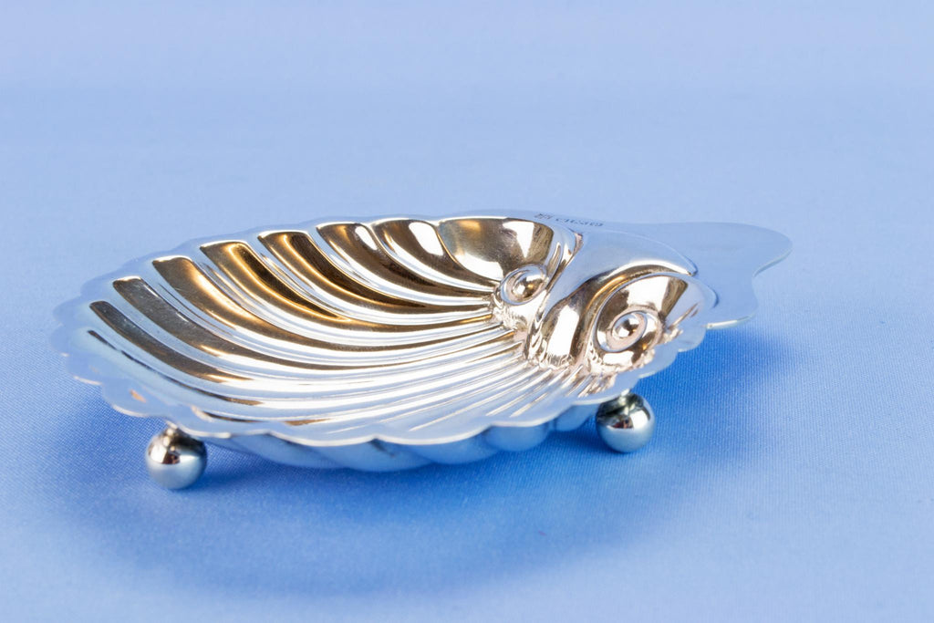 Sterling Silver shell butter dish, 1907