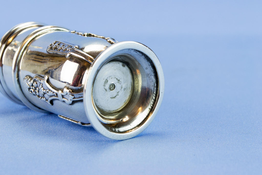 Art Nouveau sterling silver salt and pepper set, 1909