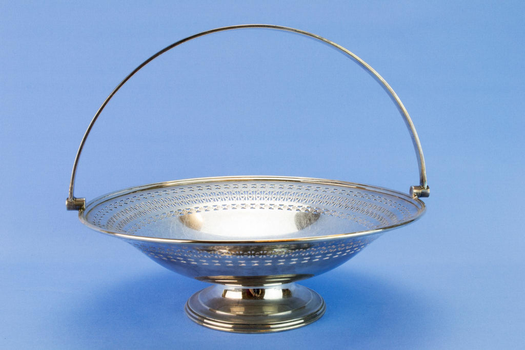 Silver plated fruit basket, 1930s