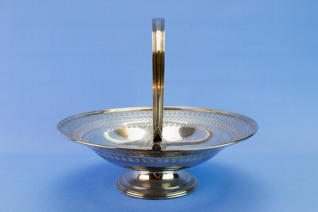Silver plated fruit basket, 1930s