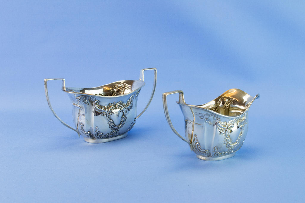 Sterling Silver Art Nouveau tea set, 1901