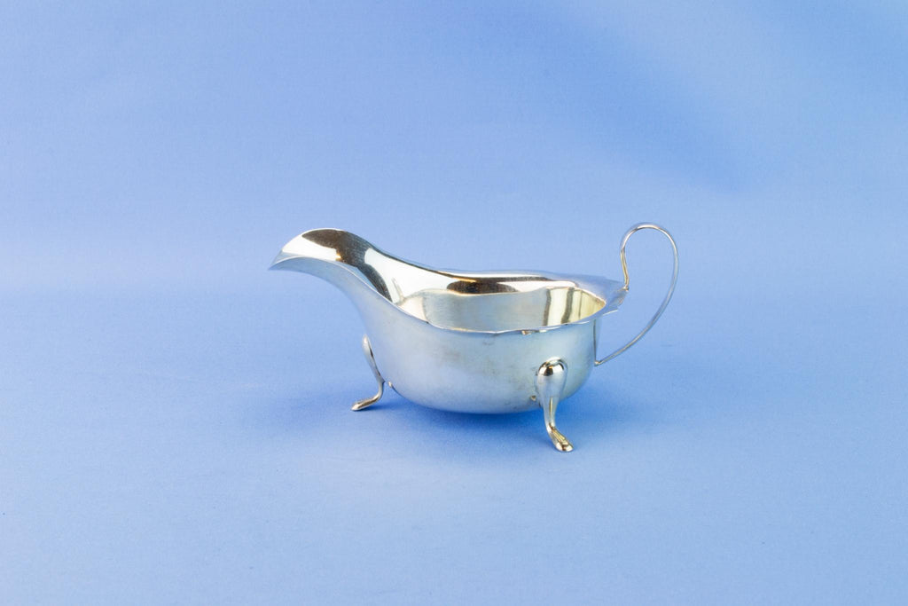 Sterling silver gravy boat, 1933