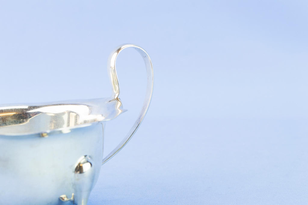 Sterling silver gravy boat, 1933