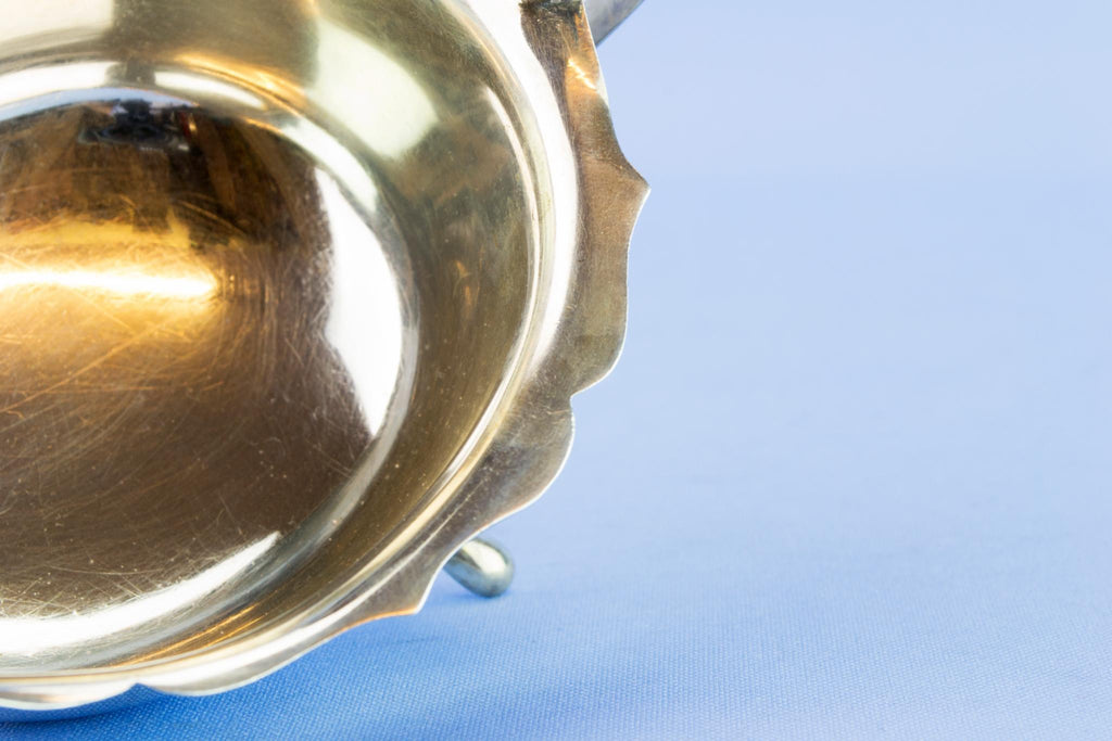 Sterling silver gravy boat, 1933