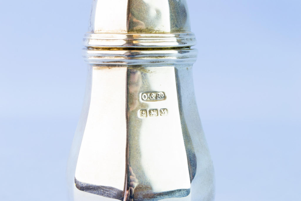 Sterling silver salt shaker, 1936