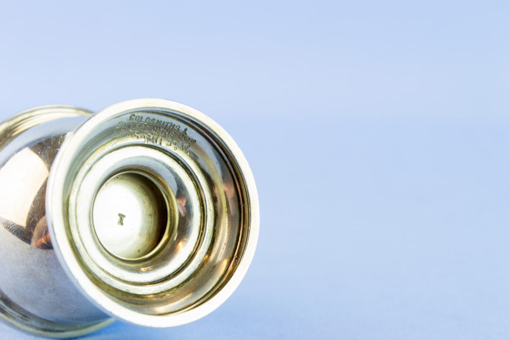 Sterling Silver pepper shaker, English 1928