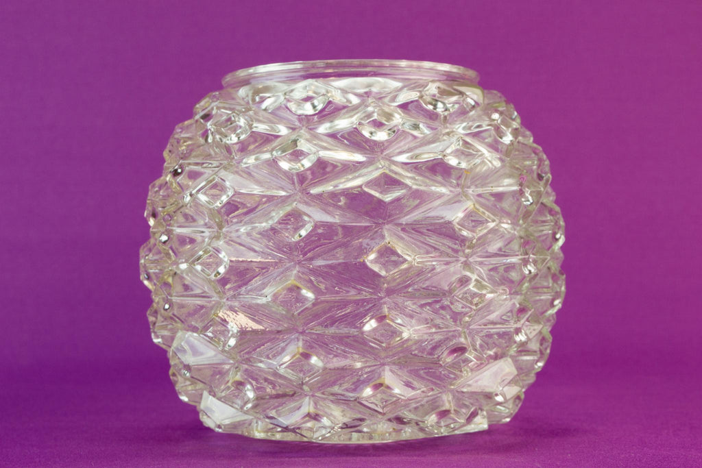 Pressed glass lamp shade, 1950s