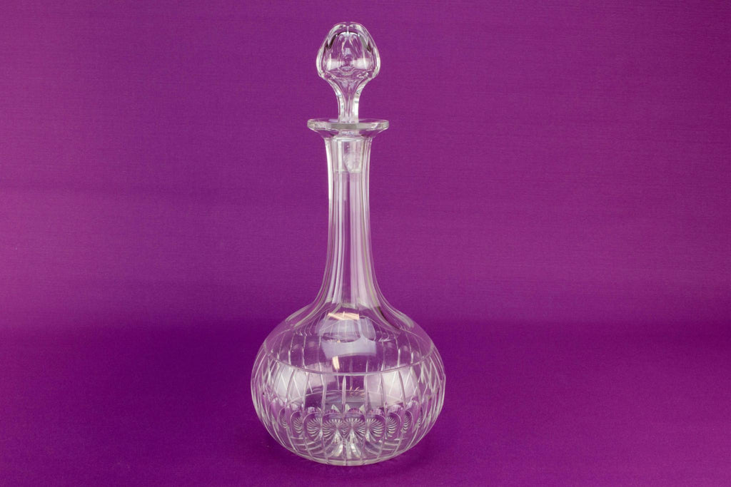 Globular port decanter, English late 19th C