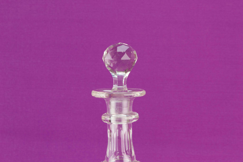 Medium cut glass decanter, English mid 19th C