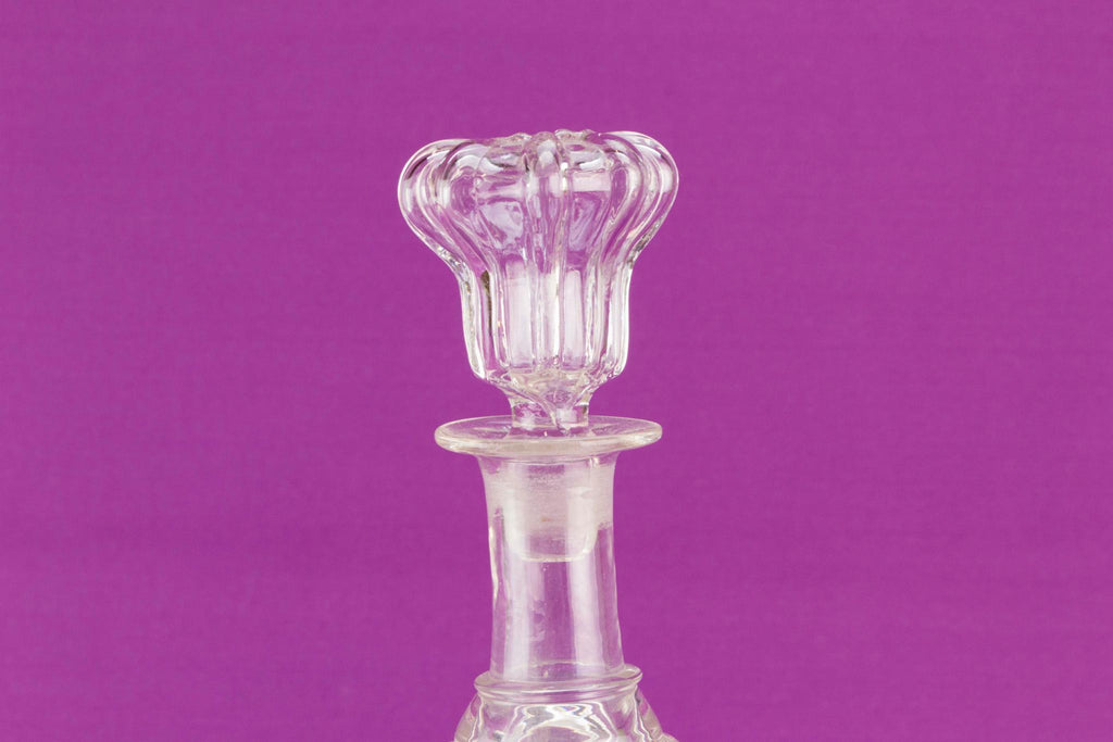 Newcastle pillar wine decanter, mid 19th c