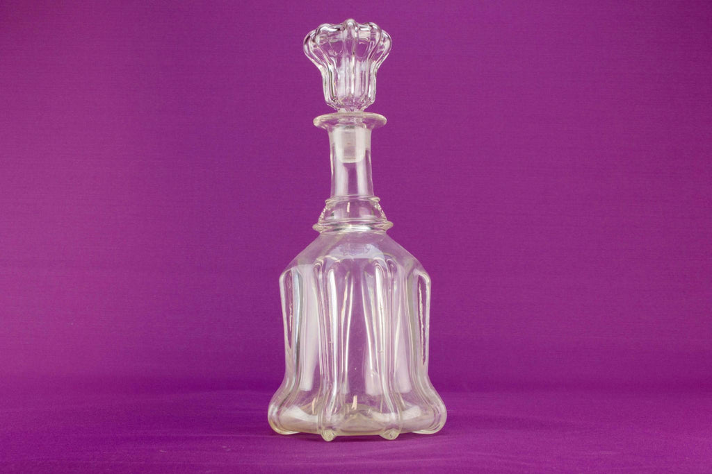 Newcastle pillar wine decanter, mid 19th c