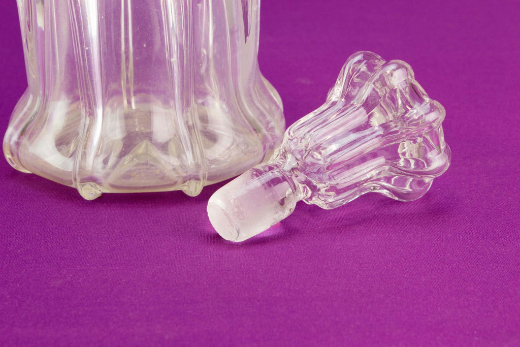 Newcastle pillar wine decanter, mid 19th c