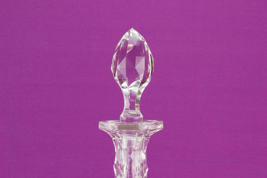 Massive cut glass decanter, English 19th c