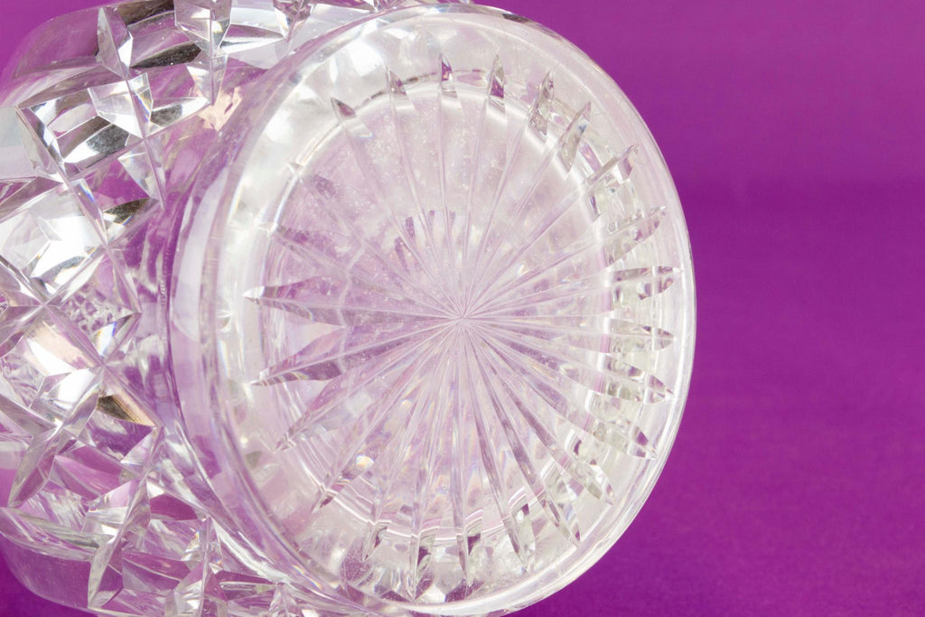 Massive cut glass decanter, English 19th c