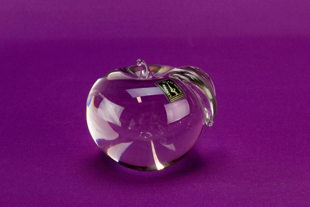 Langham glass apple paperweight