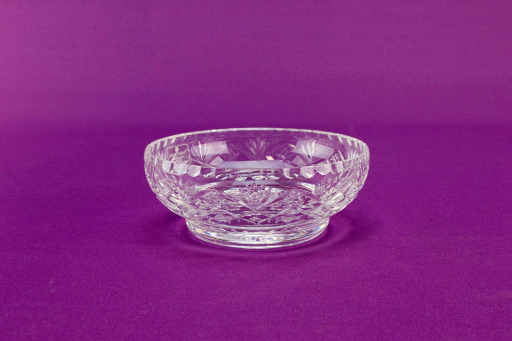 Cut glass small bowl by Tudor