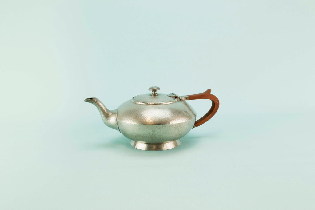 Pewter teapot, English 1930s
