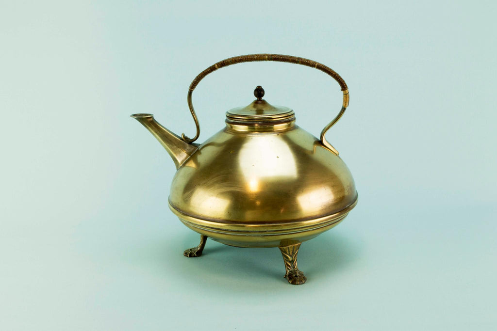 Christopher Dresser brass kettle, 19th C