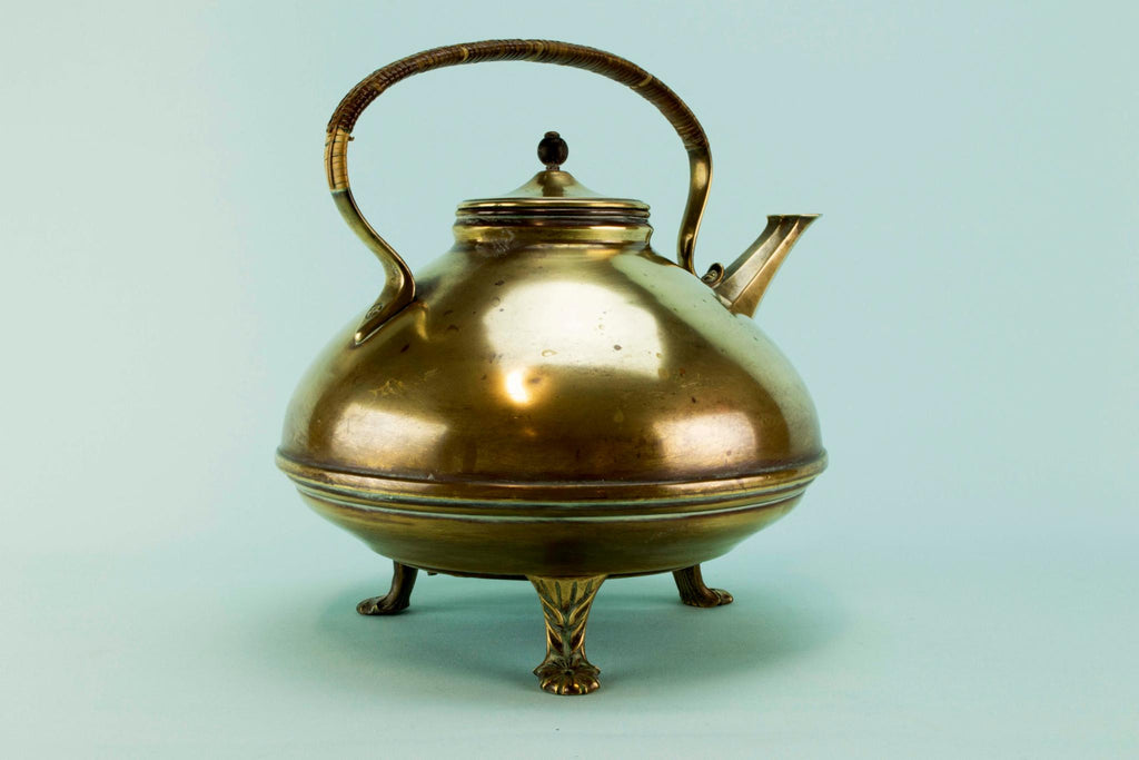 Christopher Dresser brass kettle, 19th C
