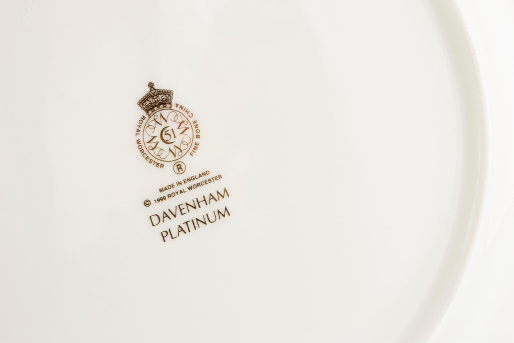 2 Royal Worcester bone china plates
