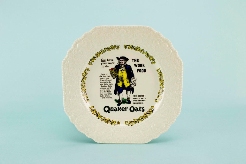 Novelty serving plate Quaker Oats