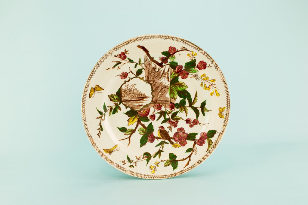 Aesthetic dinner plate, English 1880s