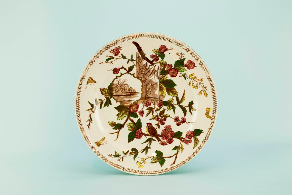 Aesthetic dinner plate, English 1880s