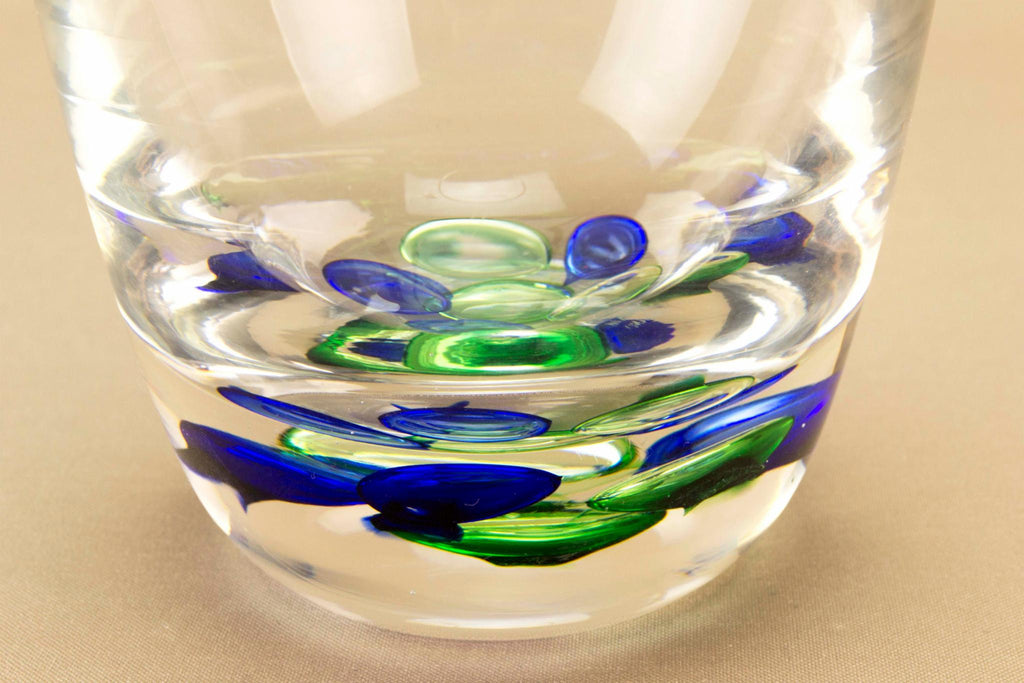 Langham heavy bubble glass vase