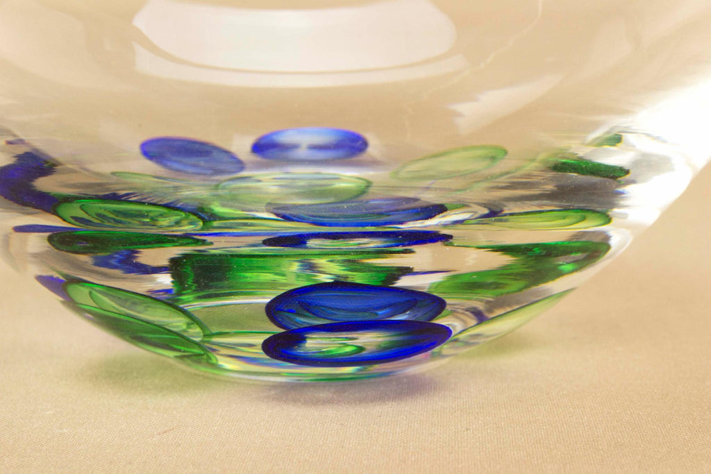 Langham heavy bubble glass bowl
